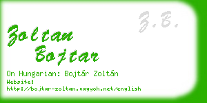 zoltan bojtar business card